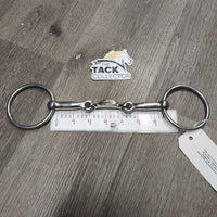 Thin French Link Loose Ring Snaffle, Half Moon Center *vgc, clean, mnr residue, rubs & scratches
