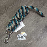 Nylon Lead Rope, snap *fair, older, stiff, stained, melted spots, frays, rust, smells
