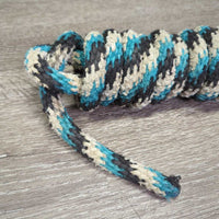 Nylon Lead Rope, snap *fair, older, stiff, stained, melted spots, frays, rust, smells
