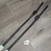 Soft "T Bar" Stirrup Leathers, Loop End, 2 Covers *vgc, dents, scrapes, rubs & threads
