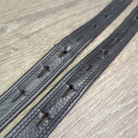 Soft "T Bar" Stirrup Leathers, Loop End, 2 Covers *vgc, dents, scrapes, rubs & threads
