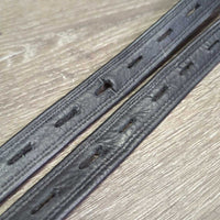 Soft "T Bar" Stirrup Leathers, Loop End, 2 Covers *vgc, dents, scrapes, rubs & threads
