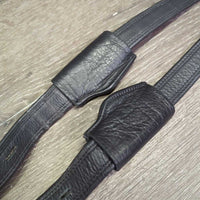 Soft "T Bar" Stirrup Leathers, Loop End, 2 Covers *vgc, dents, scrapes, rubs & threads
