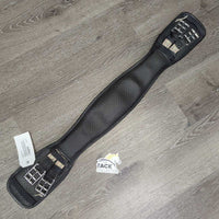 Padded Center Neoprene Short - Dressage Girth, Gel Center, 2x els *gc, stretched & popped elastic, clean, mnr residue, hairy seam, end frays, sharp edge

