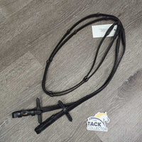 Cotton Web Notched Reins, 2x stoppers *like new
