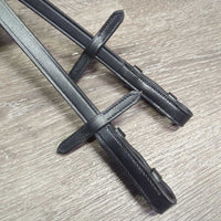 Cotton Web Notched Reins, 2x stoppers *like new
