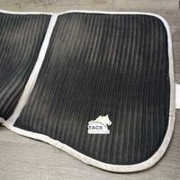 Thick Quilt Jumper Saddle Pad, 2x piping *gc, mnr dirt, hairy, puckers, dingy
