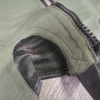 Pr Leather Half Chaps *vgc/gc, clean, cut els, rubbed, cuts in els*, mnr wavy, residue, bute
