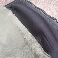 Pr Leather Half Chaps *vgc/gc, clean, cut els, rubbed, cuts in els*, mnr wavy, residue, bute
