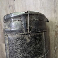 Tall Country Boots, Top Lace *gc, clean & dirty, scuffs, residue, scuffs, scrapes, LOOSE toes
