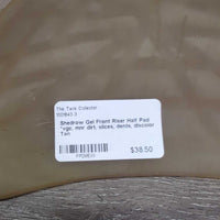 Gel Front Riser Half Pad *vgc, mnr dirt, slices, dents, discolor
