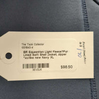 Light Fleece?Fur Lined Soft Shell Jacket, zipper *xc/like new
