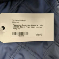 Fleece & Quilt Jacket, Zipper *vgc, clean, mnr hair
