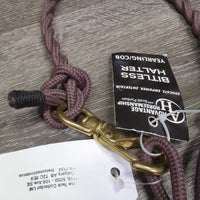 Soft Narrow Nylon Rope Bitless - Halter, Twisted Crown, Tag *new

