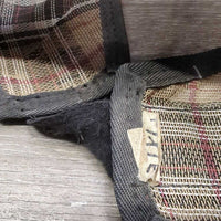 Hvy Mesh Bug Eye Fly Mask, ears *gc/fair, pushed in/crumpled eyes, No Nose, mnr hair, tears - pulls, torn els
