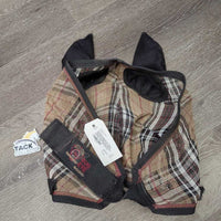 Hvy Mesh Bug Eye Fly Mask, ears *gc/fair, pushed in/crumpled eyes, No Nose, mnr hair, tears - pulls, torn els

