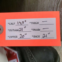 Field Boots, zips, Red Forms *gc, film, rubs, creases, clean, older, folded heels, rubs, scuffs, repaired zips
