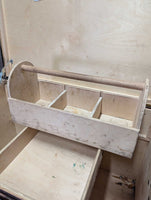Wood & Vinyl Tack Trunk, cover, 2 trays, metal trim "Gail Greenough" *vgc, clean, mnr scuffs & scratches
