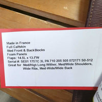 17.5 MW *5" CWD SE01 Close Contact Hunter Saddle, 2 Billet Guards, Red CWD Cover, Med Front & Back Blocks, Foam Panels, Flaps: 14.5L x 13.5"W Serial #: SE01 175 TC 3L PA 710 205 505 072171 S0-512
