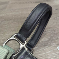 Padded Nylon & Leather Halter, snap, adj *xc/vgc, mnr scuffs
