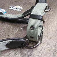 Padded Nylon & Leather Halter, snap, adj *xc/vgc, mnr scuffs
