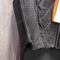 JUNIORS Soft Shell & Mesh Safety Vest *gc/fair, unstitched seams, clean, snags, v.rubbed & pilly, faded, glitter *Nov 2021
