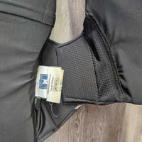 JUNIORS Soft Shell & Mesh Safety Vest *gc/fair, unstitched seams, clean, snags, v.rubbed & pilly, faded, glitter *Nov 2021
