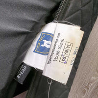 JUNIORS Soft Shell & Mesh Safety Vest *gc/fair, unstitched seams, clean, snags, v.rubbed & pilly, faded, glitter *Nov 2021
