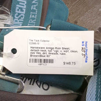 Rain Sheet, detach neck, tail *vgc, v. wpf, clean, mnr film, dirt, threads, rubs
