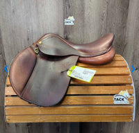 14" Adj *Med/Purple Gullet In *Measures 5.75" M/W R.Pessoa Pony XCH Close Contact, 2 Billet Guards, 2 Front & 2 Back Velcro Blocks, Tan Pessoa Cover, Foam Panels, Flaps: 10.5"L x 10"W Serial # 490009 SF 14
