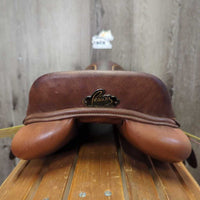 14" Adj *Med/Purple Gullet In *Measures 5.75" M/W R.Pessoa Pony XCH Close Contact, 2 Billet Guards, 2 Front & 2 Back Velcro Blocks, Tan Pessoa Cover, Foam Panels, Flaps: 10.5"L x 10"W Serial # 490009 SF 14
