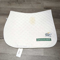 Quilt Jumper Saddle Pad "Greenhawk" *vgc, clean, stains, puckers, mnr rubs, pills & threads
