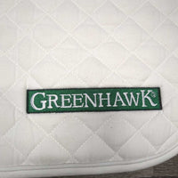 Quilt Jumper Saddle Pad "Greenhawk" *vgc, clean, stains, puckers, mnr rubs, pills & threads
