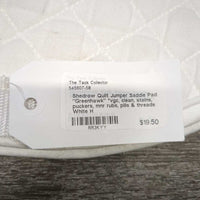 Quilt Jumper Saddle Pad "Greenhawk" *vgc, clean, stains, puckers, mnr rubs, pills & threads
