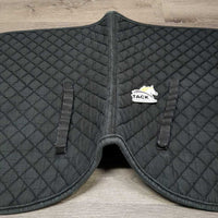 Quilt Jumper Saddle Pad *gc, clean, v.faded, hairy, rubs, threads, older
