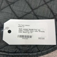 Quilt Jumper Saddle Pad *gc, clean, v.faded, hairy, rubs, threads, older

