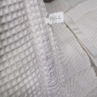 Waffle Fitted Fleece Hunter Saddle Pad *gc, clean, clumpy, thin & rubbed edges, olderf
