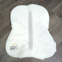 Quilt Fleece Half Pad, rolled edge, mesh spine *vgc, clean, puckers, stains, mnr clumpy
