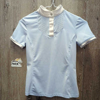 SS 1/4 Button Show Shirt, mesh detail *xc, clean
