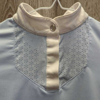 SS 1/4 Button Show Shirt, mesh detail *xc, clean
