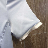 SS 1/4 Button Show Shirt, mesh detail *xc, clean
