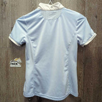 SS 1/4 Button Show Shirt, mesh detail *xc, clean
