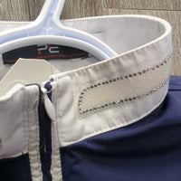 SS 1/4 Zip Show Shirt, bling *vgc, clean, missing bling, mnr hair
