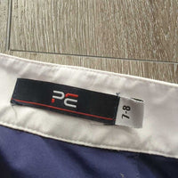 JUNIORS SS Show Shirt, 1/4 Zip Up, Bling Collar *gc, seam puckers, mnr missing bling
