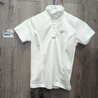 SS 1/4 Snap Show Shirt, snap collar *vgc, clean, threads
