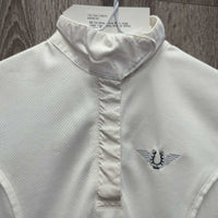 SS 1/4 Snap Show Shirt, snap collar *vgc, clean, threads

