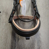 Monocrown Rsd/Padded Bridle, Bling, Cotton Web Reins *vgc/xc, mnr dirt, loose keepers & hairy seams
