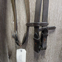 Monocrown Rsd/Padded Bridle, Bling, Cotton Web Reins *vgc/xc, mnr dirt, loose keepers & hairy seams
