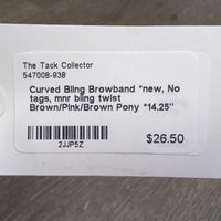 Curved Bling Browband *new, No tags, mnr bling twist
