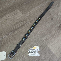 Bling & Padded Leather Dog Collar *new, dirt?stained buckle
